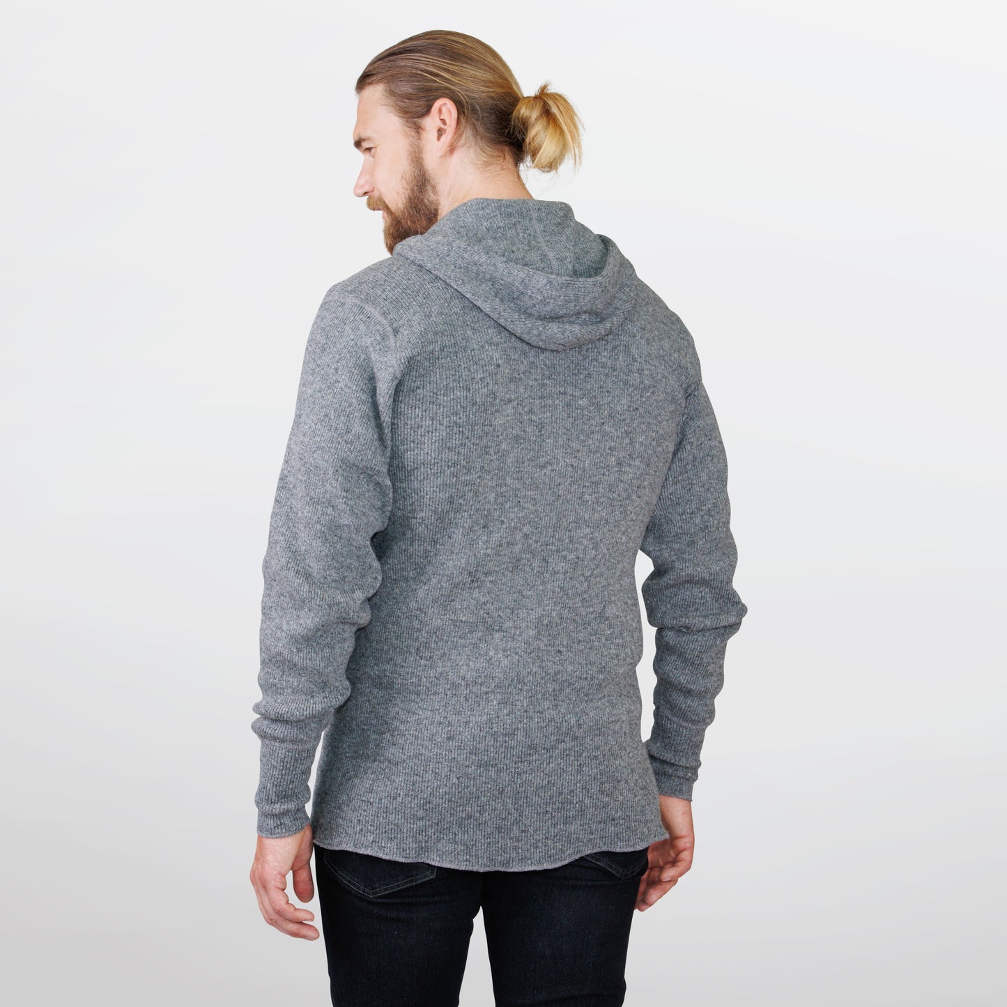 Heritage Heavy Wool Henley With Hood